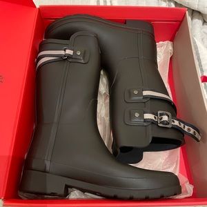Hunter Boots Refined Webbing Back Strap. Size 6 NWT